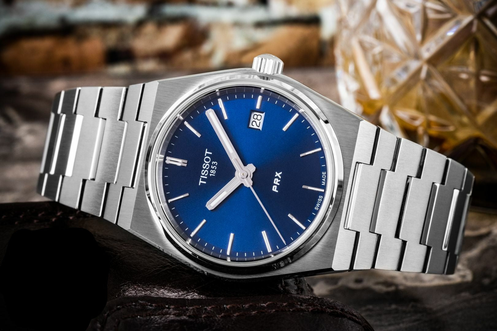 Tissot PRX Blue Dial Silver Steel Strap Watch For Women - T137.210.11.041.00