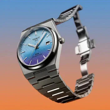 Tissot PRX Powermatic 80 Gradient Blue Dial Silver Steel Strap Watch for Men - T137.407.11.351.01