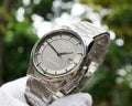 Tissot Luxury Powermatic 80 Grey Dial Silver Steel Strap Watch for Men - T086.407.11.061.00