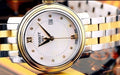 Tissot T Classic Bridgeport Mother of Pearl Dial Two Tone Steel Strap Watch For Women - T097.010.22.116.00
