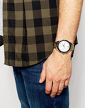 Tommy Hilfiger Luke Chronograph White Dial Gold Steel Strap Watch for Men - 1791121