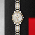 Tudor Style Automatic Silver Dial Two Tone Steel Strap Watch for Men - M12713-0003