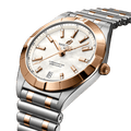 Breitling Chronomat B02 18K Red Gold White Dial Two Tone Steel Strap Watch for Men - U77310101A2U1