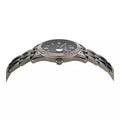 Versace Greca Time Quartz Black Dial Grey Steel Strap Watch for Men  - VE3K00622