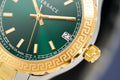 Versace Hellenyium Green Dial Two Tone Steel Strap Watch for Women - V12050015