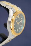 Versace Hellenyium Green Dial Two Tone Steel Strap Watch for Women - V12050015
