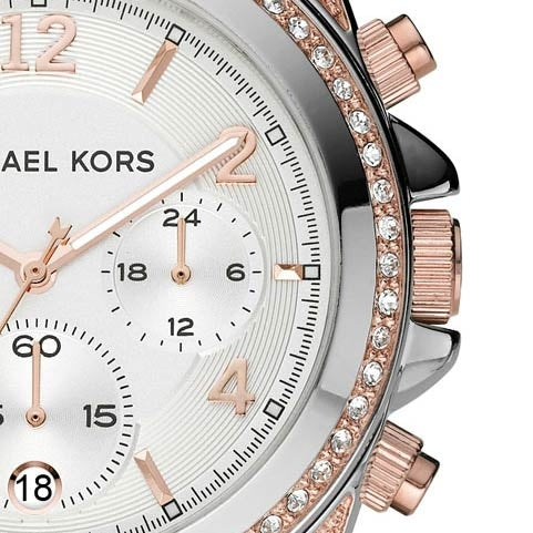 Michael Kors Blair Chronograph Silver Dial Silver Steel Strap Watch for Women - MK5459