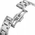 Daniel Wellington Iconic Link Pink Dial Silver Steel Strap Watch For Women - DW00100327