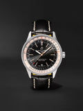 Breitling Navitimer 1 Automatic 41mm Black Dial Black Leather Strap Mens Watch - A17326211B1P2