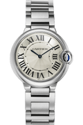 Cartier Ballon Bleu De Cartier Silver Dial Silver Steel Strap Watch for Women - W69011Z4