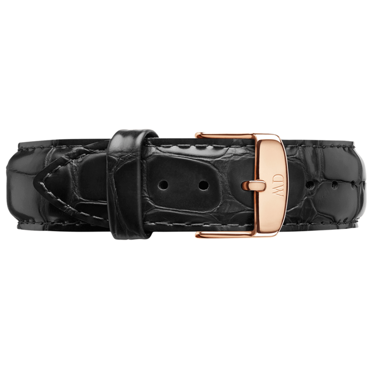 Daniel Wellington Dapper Reading White Dial Black Leather Strap Watch For Men - DW00100107