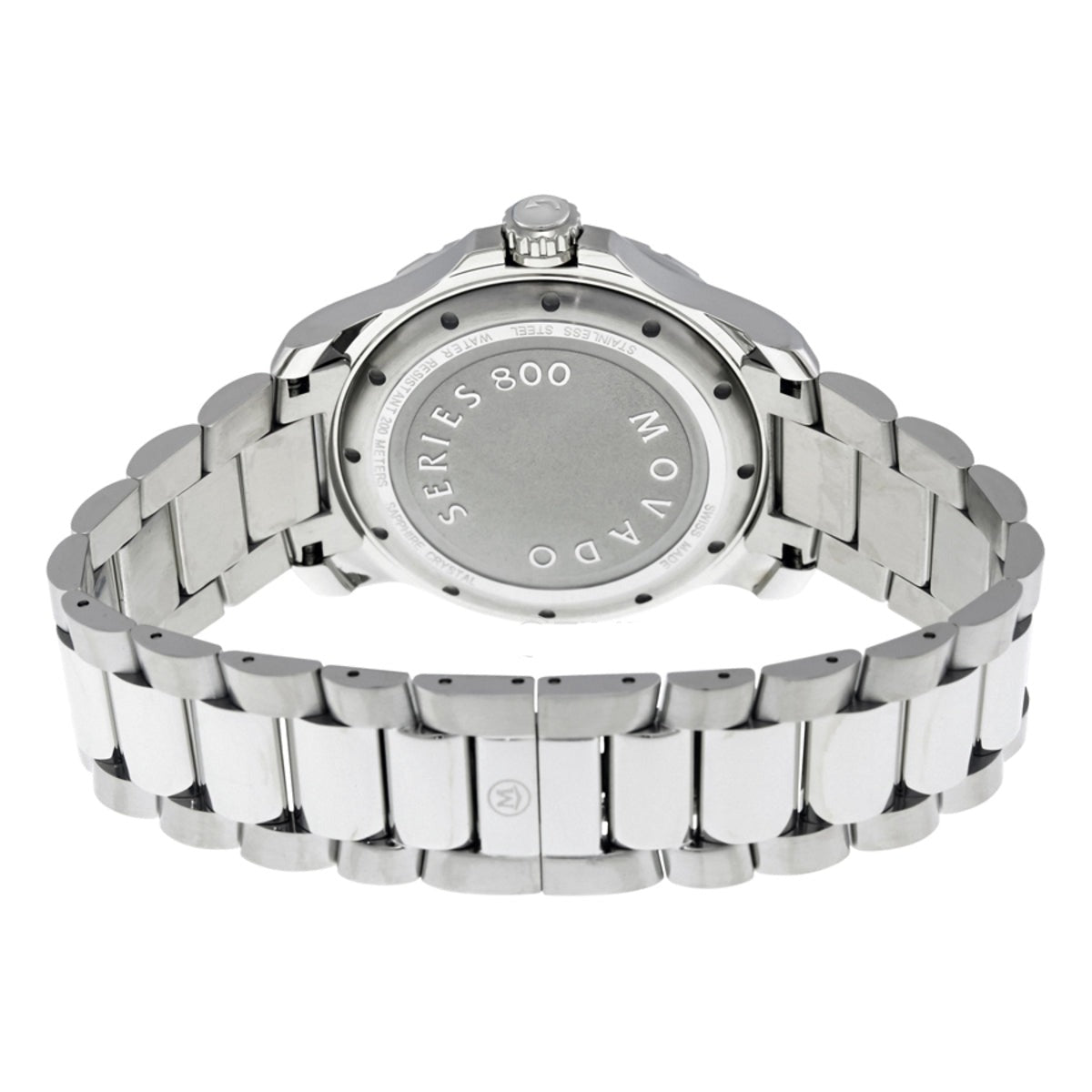 Movado Series 800 Blue Dial Silver Steel Strap Watch For Men - 2600137