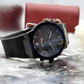 Salvatore Ferragamo Sapphire Black Dial Black Rubber Strap Watch for Men - SFHP00320