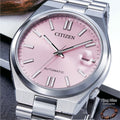 Citizen x Pantone Automatic Dreamy Pink Dial Silver Steel Strap Watch For Men - NJ0158-89X