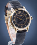 Maserati Epoca Black Dial Black Leather Strap Watch For Women - R8851118501