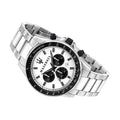 Maserati SFIDA Chronograph White Dial Silver Steel Strap Watch For Men - R8873640003