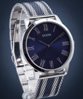 Guess Richmond Blue Dial Two Tone Mesh Bracelet Watch for Men - W1179G1