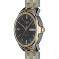 Tissot Automatics III Day Date Black Dial Two Tone Steel Strap Watch For Men - T065.430.22.051.00