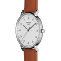Tissot T Classic Everytime Large White Dial Brown Leather Strap Watch For Men - T109.610.16.037.00