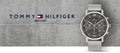 Tommy Hilfiger Evan Grey Dial Silver Mesh Bracelet Watch for Men - 1710396