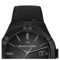 Maurice Lacroix Automatic Date Black Dial Black Leather Strap Watch For Men - AI6008-PVB01-330-1